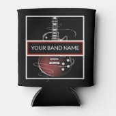Aangepaste band Merch Guitar Rock & Roll Music Blikjeskoeler (Voorkant)
