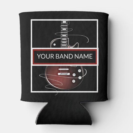 Aangepaste band Merch Guitar Rock & Roll Music Blikjeskoeler (Achterkant)