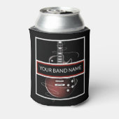 Aangepaste band Merch Guitar Rock & Roll Music Blikjeskoeler (Blikje Achterkant)