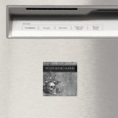 Aangepaste band Merch Skull Heavy Metal Music Mag Magneet (Insitu (Vaatwasser))