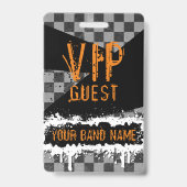 Aangepaste band Merch VIP Lanyard Punk Rock Backst Badge (Achterkant)