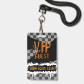 Aangepaste band Merch VIP Lanyard Punk Rock Backst Badge (Achterkant met koord)
