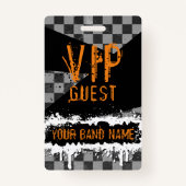 Aangepaste band Merch VIP Lanyard Punk Rock Backst Badge (Achterkant)