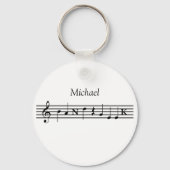 Aangepaste band-Sleutelhanger Sleutelhanger (Voorkant)