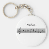 Aangepaste band-Sleutelhanger Sleutelhanger (Voorkant)