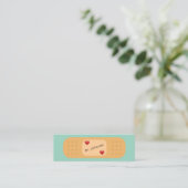 Aangepaste Bandaid Patch Medische Professionals Mini Visitekaartje (Staand voorkant)