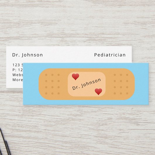 Aangepaste Bandaid Patch Medische Professionals Mini Visitekaartje