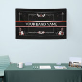 Aangepaste banenbanner voor muziek op Merch Rockab Spandoek (Beurs)