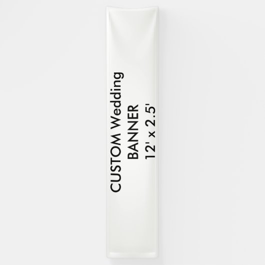 Aangepaste Banner 12 'x 2.5' (Verticaal)