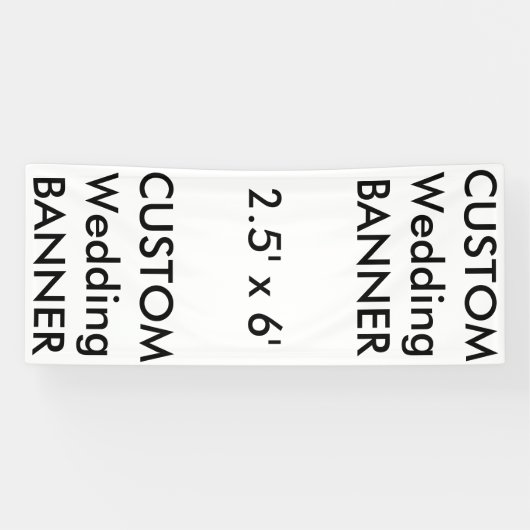 Aangepaste banner 2,5' x 6' (Horizontaal)