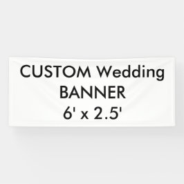 Aangepaste banner 6' x 2,5'
