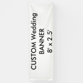 Aangepaste banner 8' x 2,5' (Verticaal)