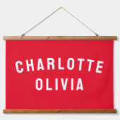 Aangepaste Banner Aangepaste Nursery Wall Art Hangend Wandkleed (Voorkant)