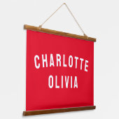 Aangepaste Banner Aangepaste Nursery Wall Art Hangend Wandkleed (Gebogen)