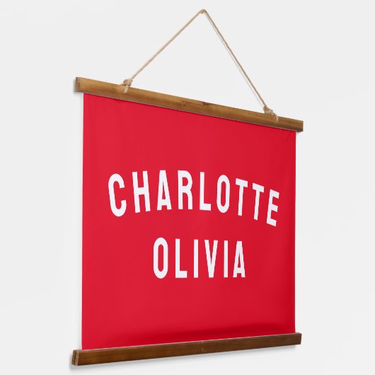 Aangepaste Banner Aangepaste Nursery Wall Art Hangend Wandkleed (Gebogen)