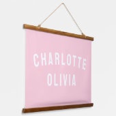 Aangepaste Banner Aangepaste Nursery Wall Art Hangend Wandkleed (Gebogen)