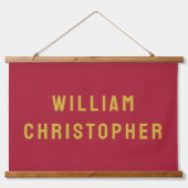 Aangepaste Banner Aangepaste Nursery Wall Art Hangend Wandkleed (Voorkant)