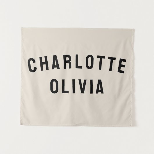 Aangepaste Banner Aangepaste Nursery Wall Art Wandkleed (Voorkant (horizontaal))