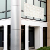 Aangepaste Banner Elegante Neutrale Trouw Achtergr (Buitenkant Gebouw)