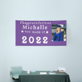 Aangepaste banner, gepersonaliseerd foto Afstudere Spandoek (Beurs)