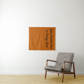 Aangepaste banner gepersonaliseerde roest bruidsdo wandkleed (In Situ (horizontaal))