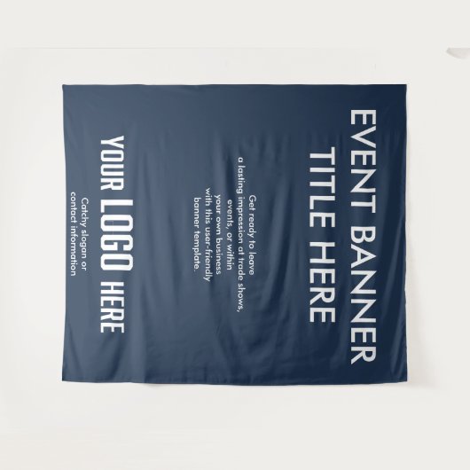 Aangepaste Banner Sign Eenvoudige Business Logo Si Wandkleed (Voorkant (horizontaal))