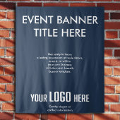 Aangepaste Banner Sign Eenvoudige Business Logo Si Wandkleed