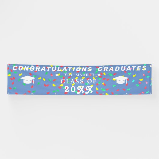 Aangepaste banner voor afgestudeerden, hippe afstu (Horizontaal)