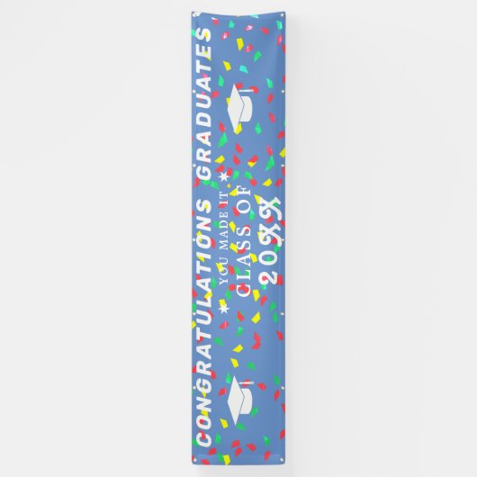 Aangepaste banner voor afgestudeerden, hippe afstu (Verticaal)