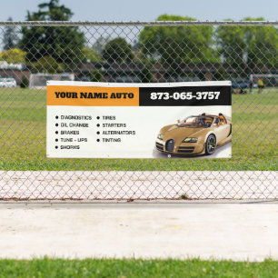 Aangepaste banner voor autohulp
