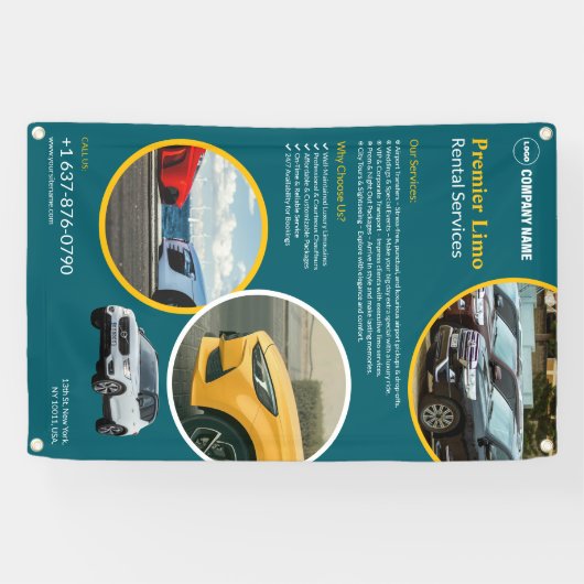 Aangepaste banner voor autohuurdiensten (Horizontaal)