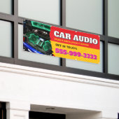 Aangepaste banner voor autoradio (Buitenkant Gebouw)