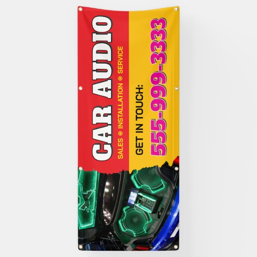 Aangepaste banner voor autoradio (Verticaal)