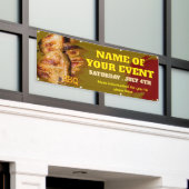 Aangepaste banner voor barbecuegebeurtenissen (Buitenkant Gebouw)