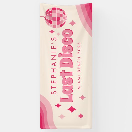 Aangepaste banner voor de laatste disco vrijgezell (Verticaal)