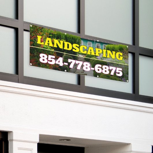 Aangepaste banner voor landschapsarchitectuurservi (Buitenkant Gebouw)