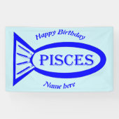 Aangepaste banner voor Pisces Star Sign (Horizontaal)