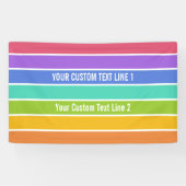 Aangepaste banner voor regenboogkleuren (Horizontaal)