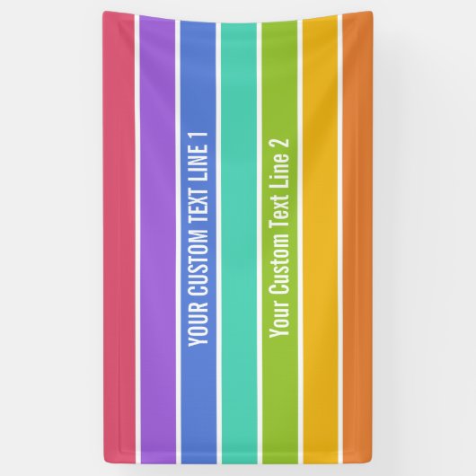 Aangepaste banner voor regenboogkleuren (Verticaal)