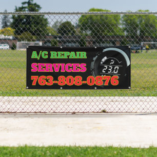 Aangepaste banner voor reparatieservices voor wiss
