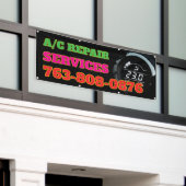 Aangepaste banner voor reparatieservices voor wiss (Buitenkant Gebouw)