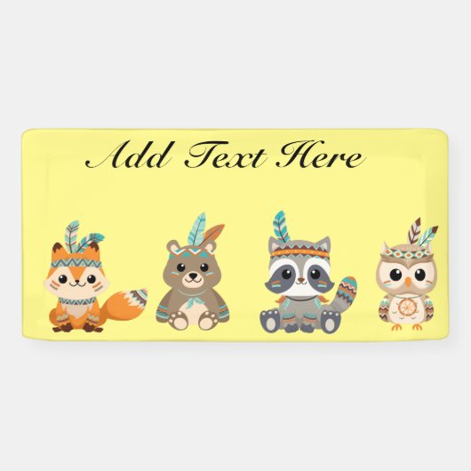 Aangepaste banner voor stamhout-dieren (Horizontaal)