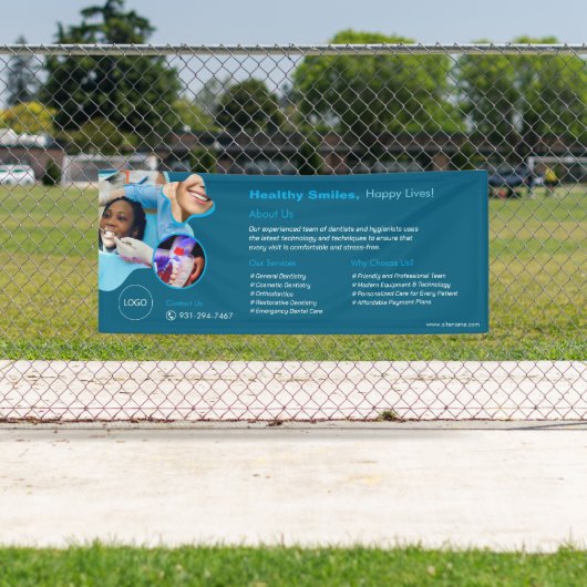 Aangepaste banner voor tandheelkundige services (Insitu)