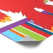 Aangepaste banner voor verjaardagsfeestje voor kin poster (Hoek)