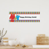Aangepaste banner voor verjaardagsfeestje voor kin poster (Keuken)