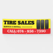 Aangepaste banner voor verkoop van bandenservices (Horizontaal)