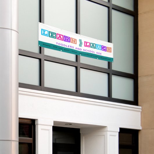 Aangepaste banner voor Waterverf bevestigen (Buitenkant Gebouw)