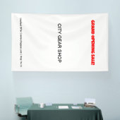 Aangepaste banners | Grand Opening Sale-bord (Beurs)