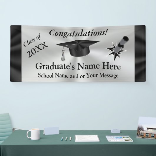 Aangepaste banners voor Afstuderen, JAAR en NAAM (Beurs)