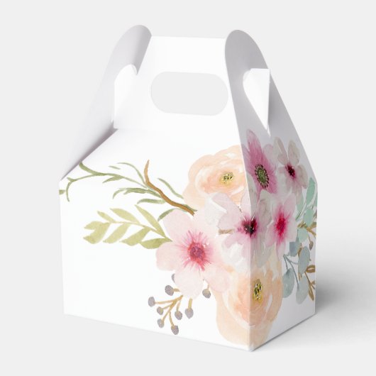 Aangepaste Baptisme communitybevestiging Floral Cr Bedankdoosjes (Achterkant)